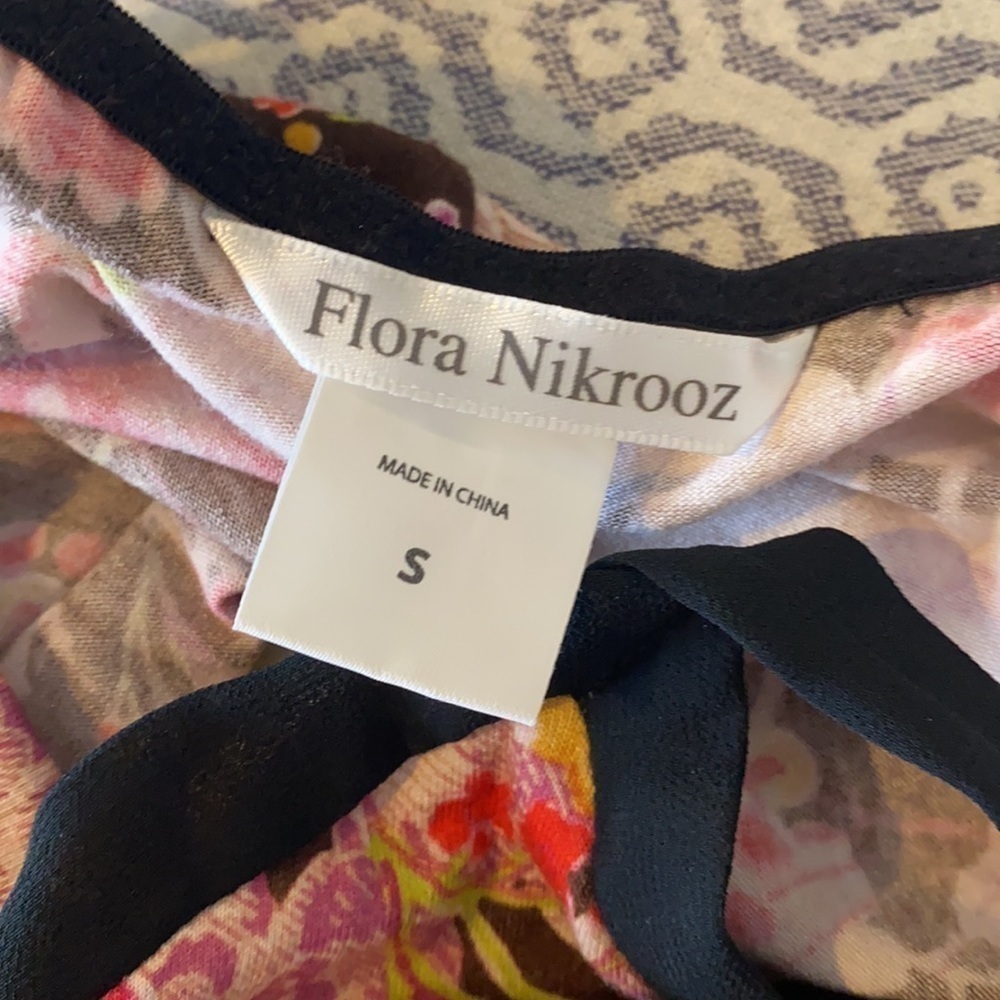 FLORA NIKROOZ Frida Floral Chemise Black​​​​​​​​​ - Picture 5 of 7